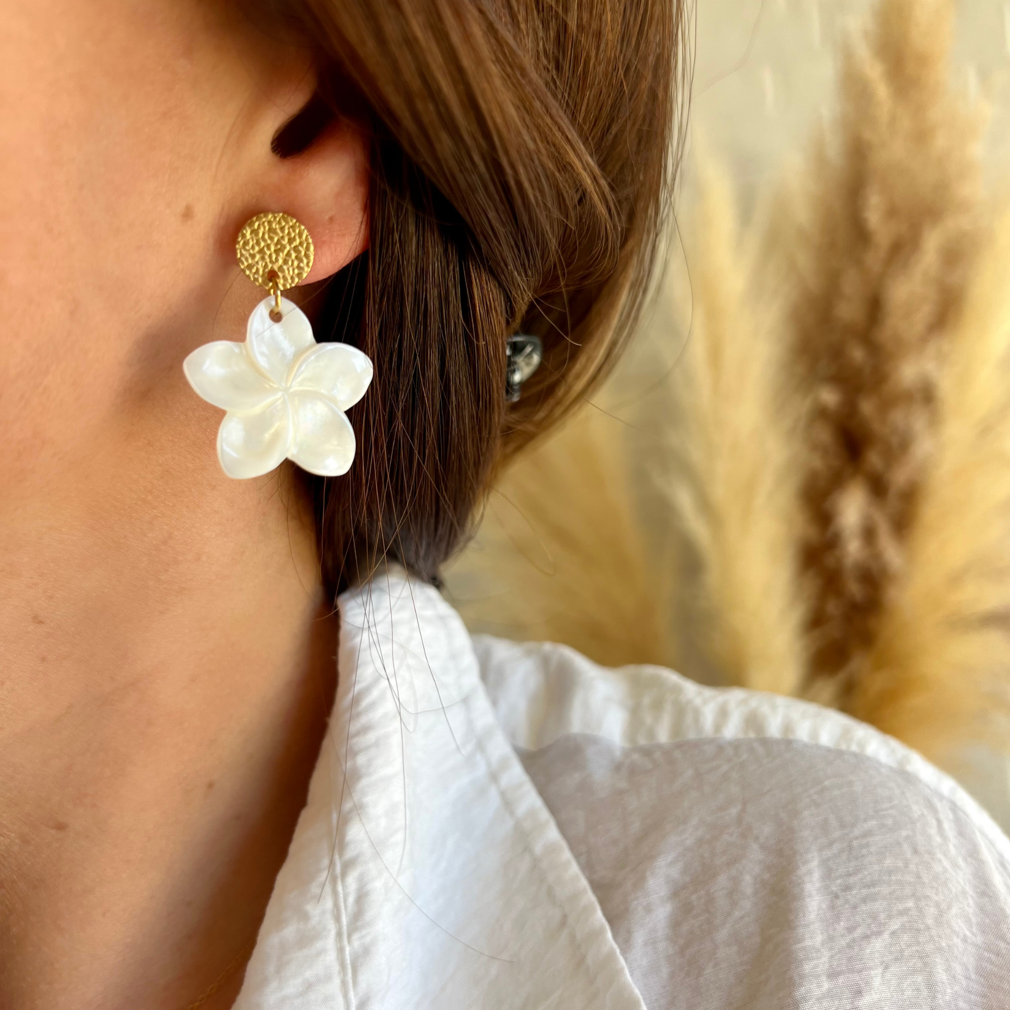 Boucles d'oreilles Tiaré