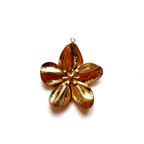 breloque fleur tendance acier inoxydable