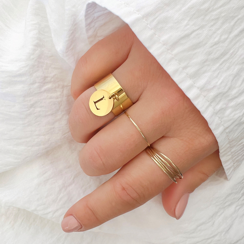 bague initiale personnalisable