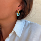 fleur interchangeable pour boucle d'oreille