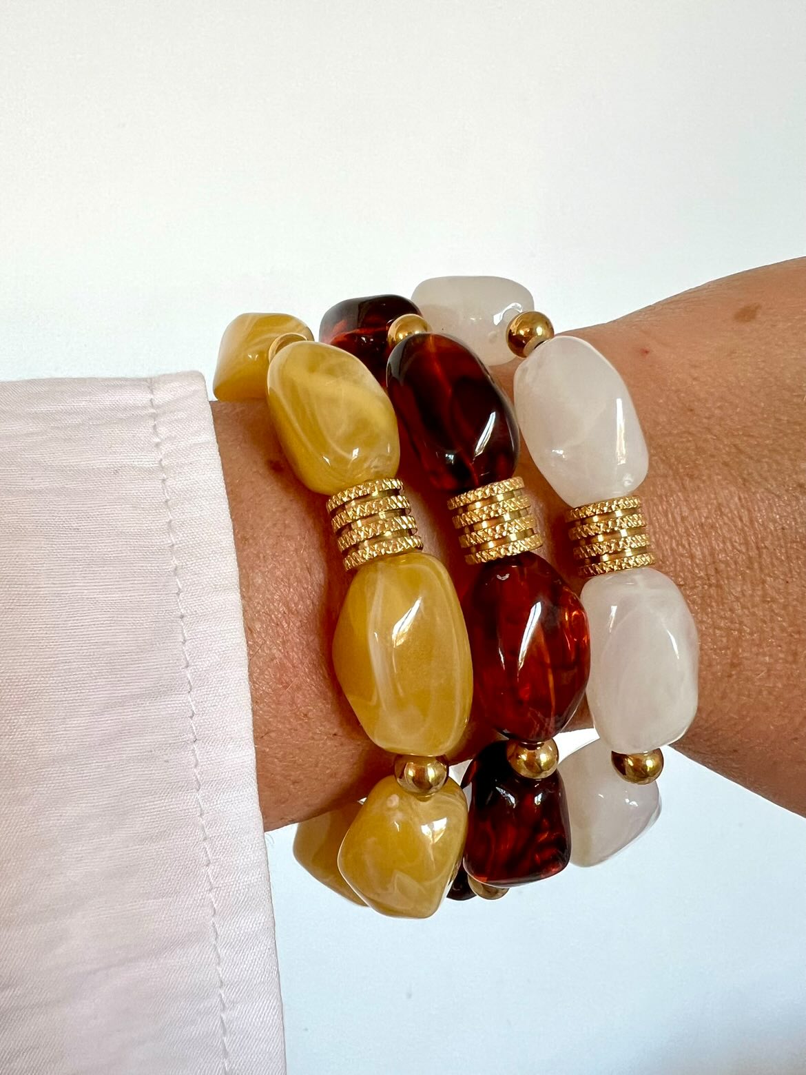 bracelet grosses perles