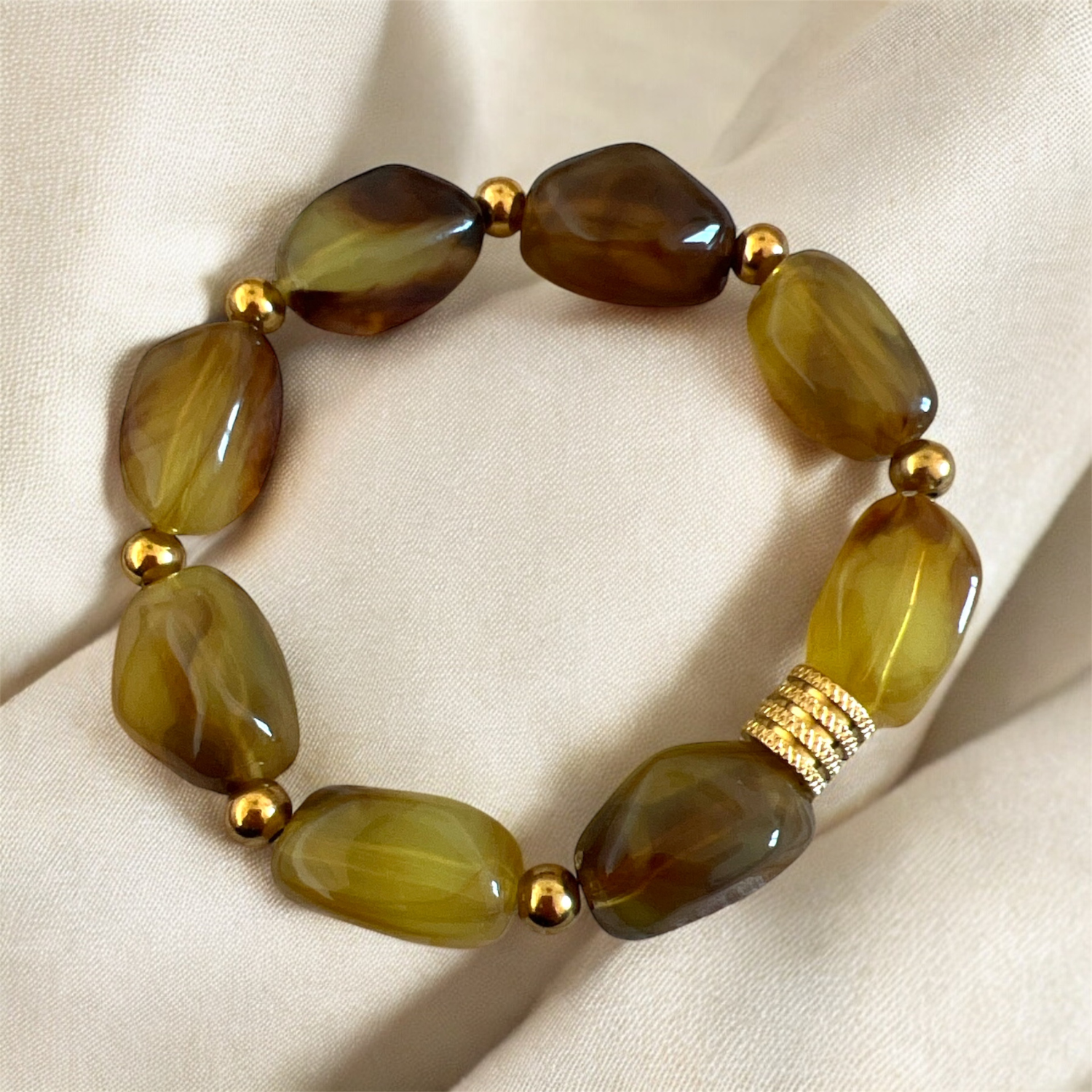 bracelet grosses perles cléa