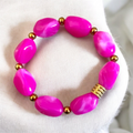 bracelet résine grosses perles tendance