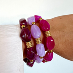 bracelets grosses perles résines cléa