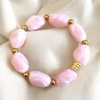 bracelet grosses perles résine