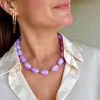 collier perle resine coloree personnalisable