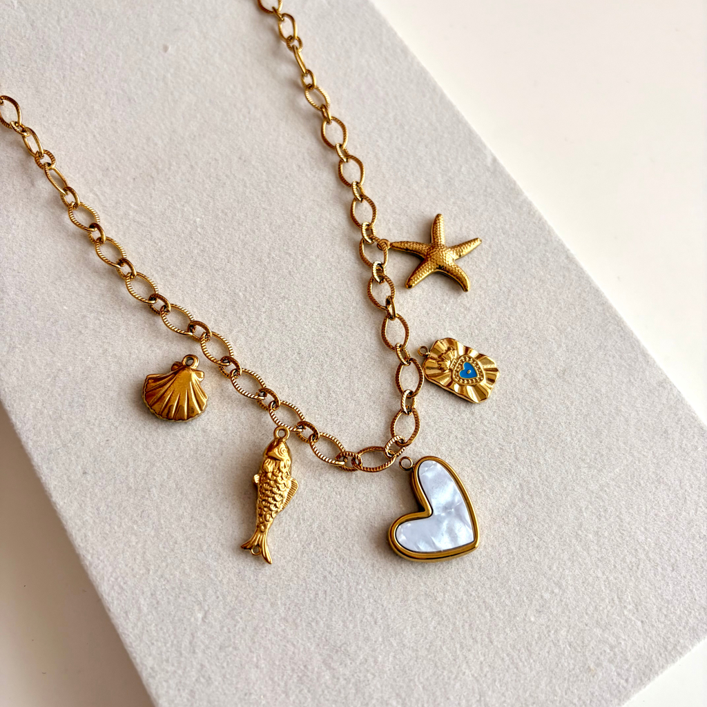 collier acier inoxydable personnalisable charms