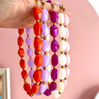 collier grosses perles cléa colorés en résine